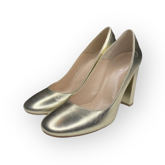 Summit White Mountain ᪥ Aggie Round Chunky Heels Pumps Shoes ᪥ Gold ᪥ 39 8.5M 9M - Picture 6 of 16